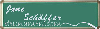 Jane Schäffer Visitenkarte